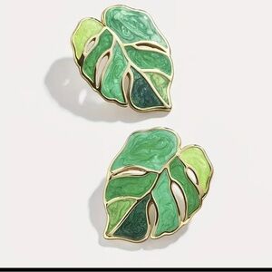 NWT Green enamel monstera